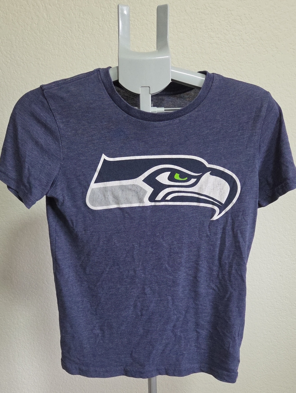 Seattle Seahawks Youth Logo Tee - Navy Short Sleeve